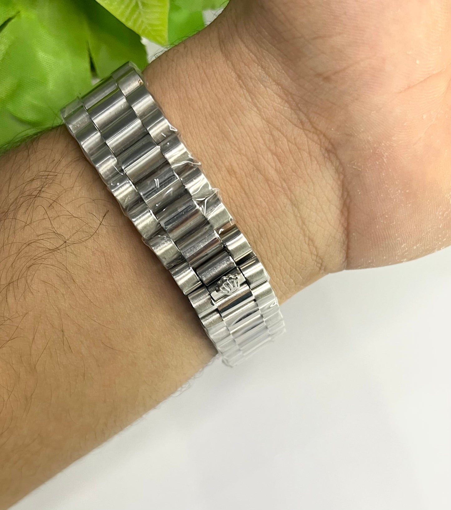 Rolex Datejust Style — Ice Blue Diamond Dial, Silver Bracelet⌚